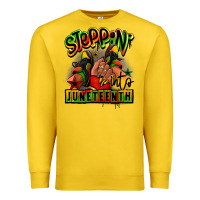 Lemon Steppin' into Juneteenth black girl sneakers Premium Sweatshirt - RanaPortraitStore