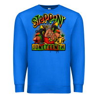True Royal Steppin' into Juneteenth black girl sneakers Premium Sweatshirt - RanaPortraitStore