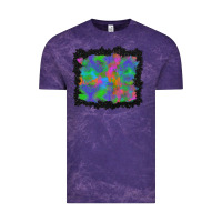 Cloud Purple halloween neon leopard background Vintage Tee - BundleAndBundleShop