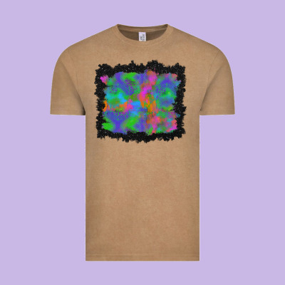 Halloween Neon Leopard Background Vintage Tee Designed By Bundleandbundleshop