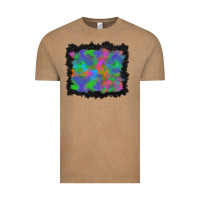 Vintage Coffee halloween neon leopard background Vintage Tee - BundleAndBundleShop