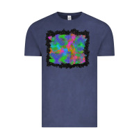 Vintage Denim halloween neon leopard background Vintage Tee - BundleAndBundleShop
