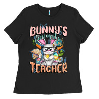 Black Bunny's Favorite Teacher Easter Day Ladies Tee - FaDigitalArtStudio