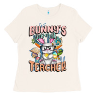 Bone Bunny's Favorite Teacher Easter Day Ladies Tee - FaDigitalArtStudio