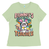 Matcha Bunny's Favorite Teacher Easter Day Ladies Tee - FaDigitalArtStudio