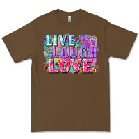 Cacao Live laugh love hippie Valentine's Day Premium Tee - FaDigitalArtStudio