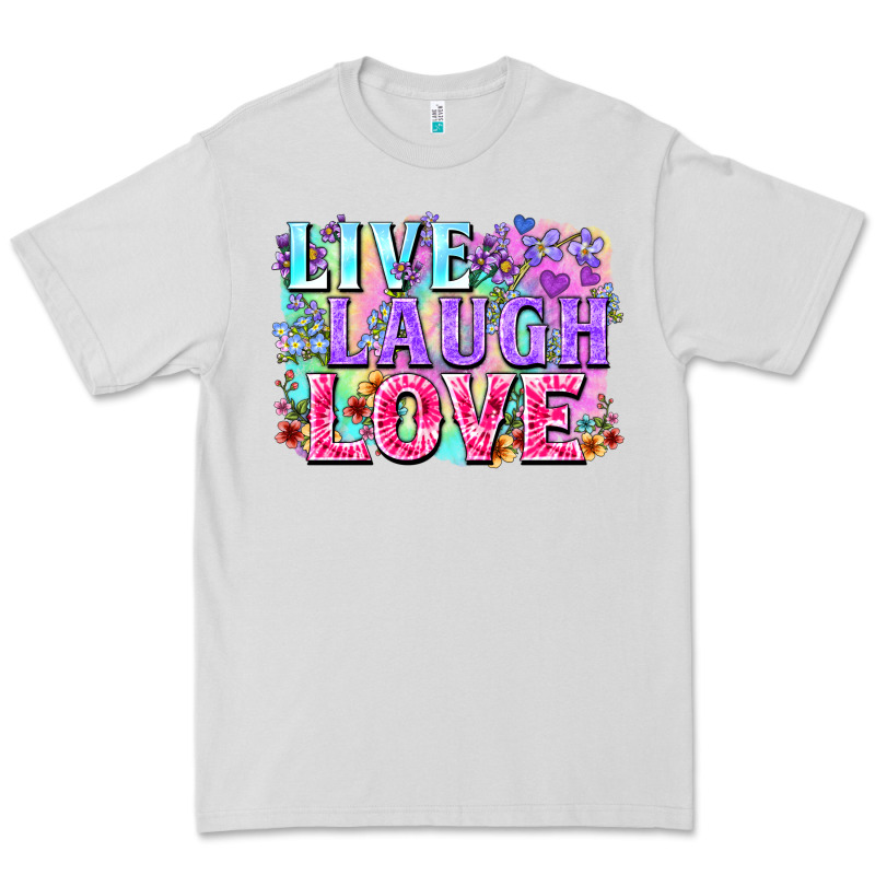 Live Laugh Love Hippie Valentine's Day Premium Tee by FaDigitalArtStudio | Teevron