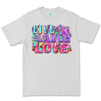 Dove Grey Live laugh love hippie Valentine's Day Premium Tee - FaDigitalArtStudio