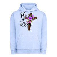 Pigment Grape Ice he is risen matthew 28 6 Urban Hoodie - Jasminsmagicworld