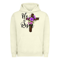 Pigment Pistachio he is risen matthew 28 6 Urban Hoodie - Jasminsmagicworld