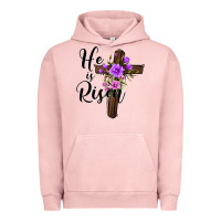 Pigment Salmon he is risen matthew 28 6 Urban Hoodie - Jasminsmagicworld