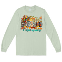 Matcha Thankful Blessed Kind Of Mess Long Sleeve Tee - CowhideDigitalArt