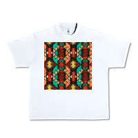 White native american aztec seamless pattern Urban Heavy Tee - BundleAndBundleShop