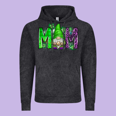 St Patricks Day Mom Gnome Vintage Hoodie Designed By Cowhidedigitalart