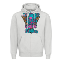 Dove Grey THE THUNDER ROLLS AND THE LIGHTNIN’ STRİKES Zipper Hoodie - JahusDesignShop