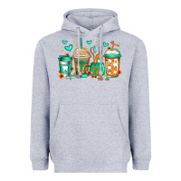 Heather Grey dental life coffee cups Heavyweight Hoodie - Jasminsmagicworld
