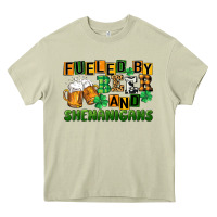 Mossy fueled by beer and shenanigans Heavy Core Tee - CowGirlArtShop