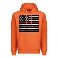 Carrot thin red line American flag leopard Premium Hoodie - Artiststas
