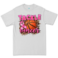 Dove Grey Tackle Cancer Basketball Premium Tee - FaDigitalArtStudio