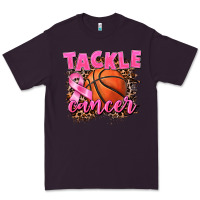 Plum Tackle Cancer Basketball Premium Tee - FaDigitalArtStudio