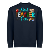 Navy best teacher ever Heavyweight Sweatshirt - RanaPortraitStore