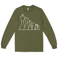 Army Green chess t  shirt chess Long Sleeve Tee - maiPhamDesign