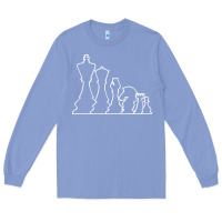 Colony Blue chess t  shirt chess Long Sleeve Tee - maiPhamDesign