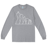 Heather Grey chess t  shirt chess Long Sleeve Tee - maiPhamDesign