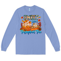 Colony Blue Sweet Like Pumpkin Pie Long Sleeve Tee - CowhideDigitalArt
