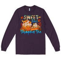 Plum Sweet Like Pumpkin Pie Long Sleeve Tee - CowhideDigitalArt