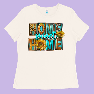 Western Home Sweet Home Ladies Tee Designed By Fadigitalartstudio