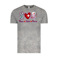 Cloud Rock Peace Love Nurse Vintage Tee - RanaPortraitStore