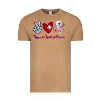 Vintage Camel Peace Love Nurse Vintage Tee - RanaPortraitStore