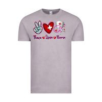 Vintage Zinc Peace Love Nurse Vintage Tee - RanaPortraitStore