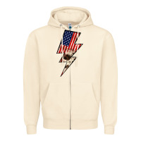 Sandshell Lightning Bolt Zipper Hoodie - JahusDesignShop
