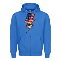 True Royal Lightning Bolt Zipper Hoodie - JahusDesignShop