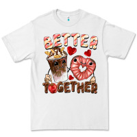 White Better together Valentine's Day Premium Tee - FaDigitalArtStudio
