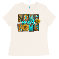 Bone Western Home Sweet Home Ladies Tee - FaDigitalArtStudio