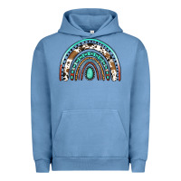 Pigment Pebble Blue blessed western rainbow Urban Hoodie - Jasminsmagicworld