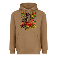 Toasted Coconut Free-ish since 1865 Juneteenth black girl sneakers Heavyweight Hoodie - RanaPortraitStore