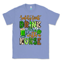 Colony Blue St. Patrick's Safety first drink with a Nurse Classic Tee - OliviaCreatesArt
