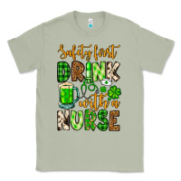 Matcha St. Patrick's Safety first drink with a Nurse Classic Tee - OliviaCreatesArt