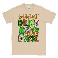 Mushroom St. Patrick's Safety first drink with a Nurse Classic Tee - OliviaCreatesArt