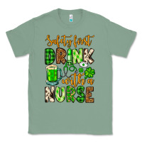 Sage St. Patrick's Safety first drink with a Nurse Classic Tee - OliviaCreatesArt