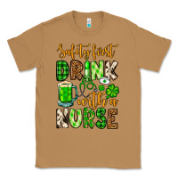 Toasted Coconut St. Patrick's Safety first drink with a Nurse Classic Tee - OliviaCreatesArt