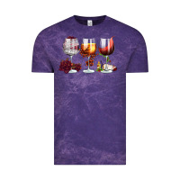 Cloud Purple hallothanksmas halloween thanksgiving  christmas wine Vintage Tee - FaDigitalArtStudio