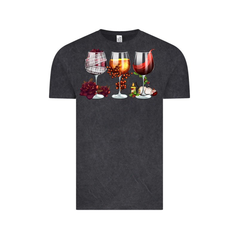Hallothanksmas Halloween Thanksgiving  Christmas Wine Vintage Tee by FaDigitalArtStudio | Teevron