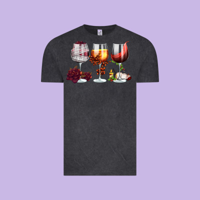 Hallothanksmas Halloween Thanksgiving  Christmas Wine Vintage Tee Designed By Fadigitalartstudio