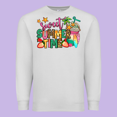 Sweet Summer Time Iced Coffee Premium Sweatshirt Designed By Jasminsmagicworld