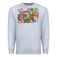 Heather Grey sweet summer time iced coffee Premium Sweatshirt - Jasminsmagicworld